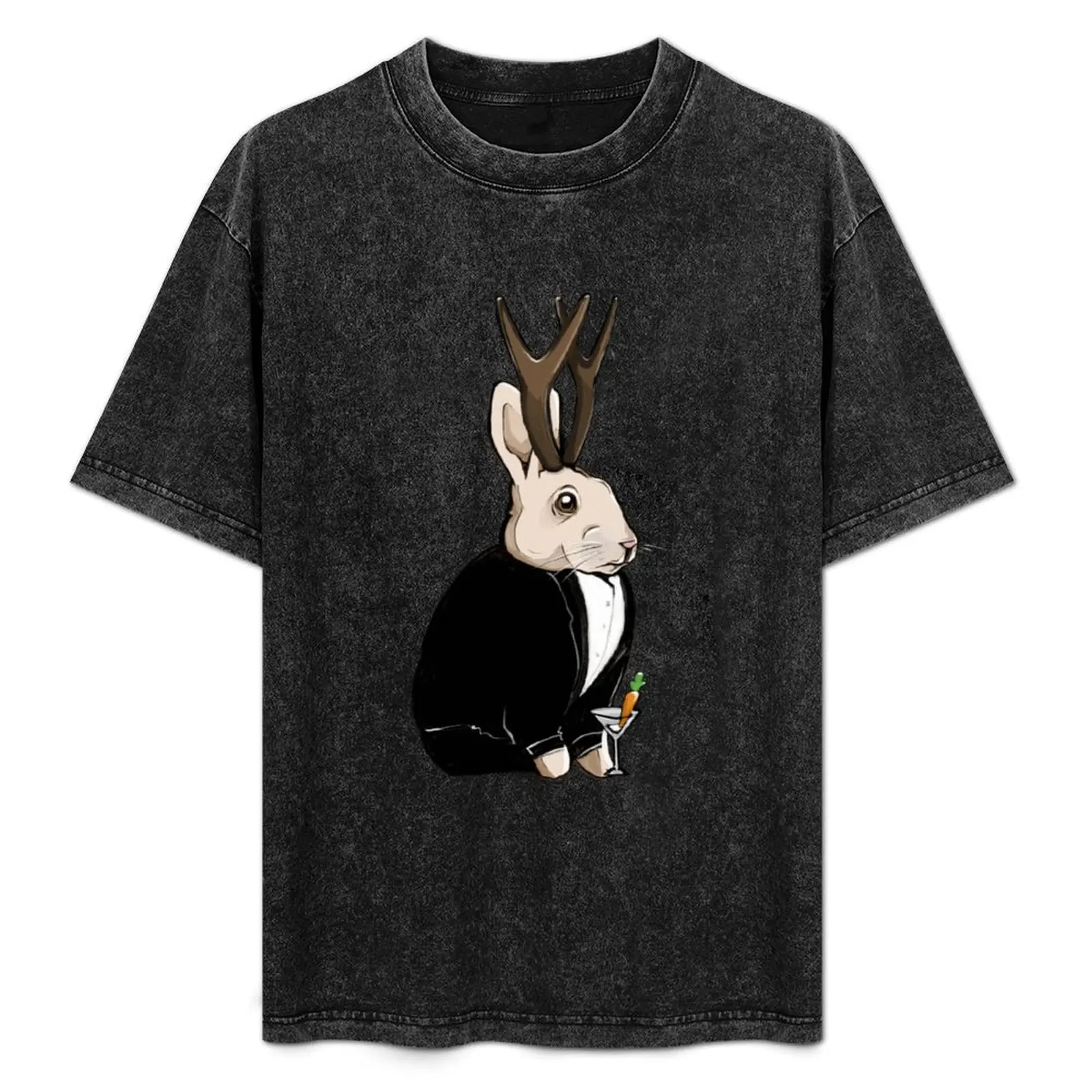 

Jackalope With A Cocktail T-Shirt Christmas Casual Tee Shirt