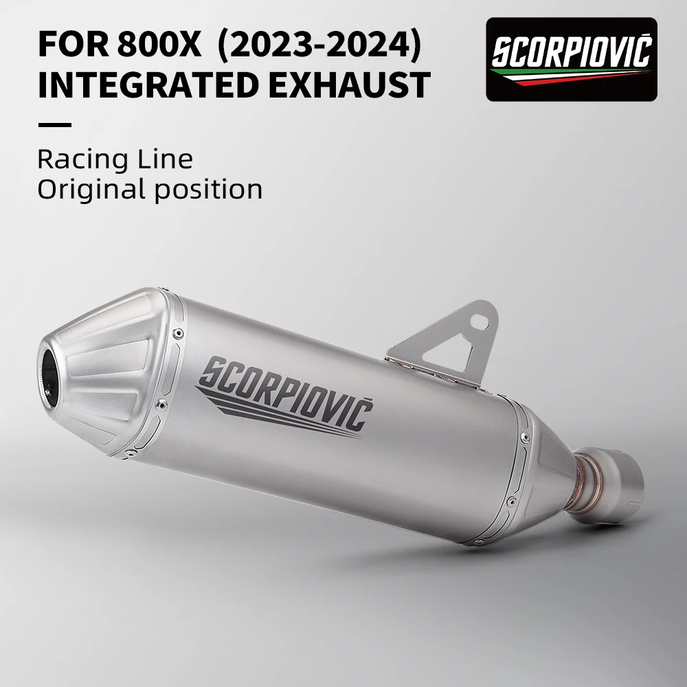 

Motorcycle KOVE 800x original exhaust pipe tail section and conversion pipe integrated forming