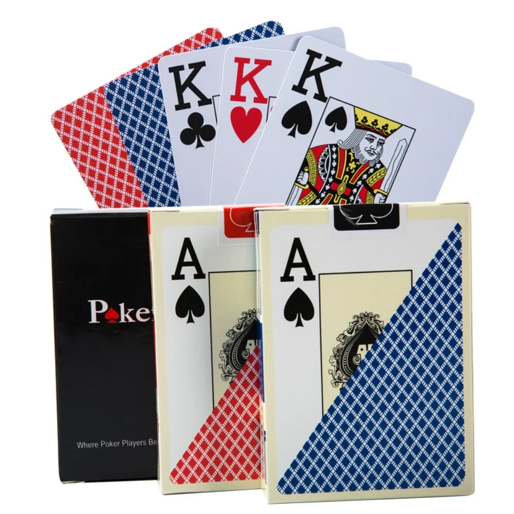 PVC Plastic Playing Card Flexible Waterproof Scrub Poker Club Cards Smooth Large Font Magic Cards for All Poker Games