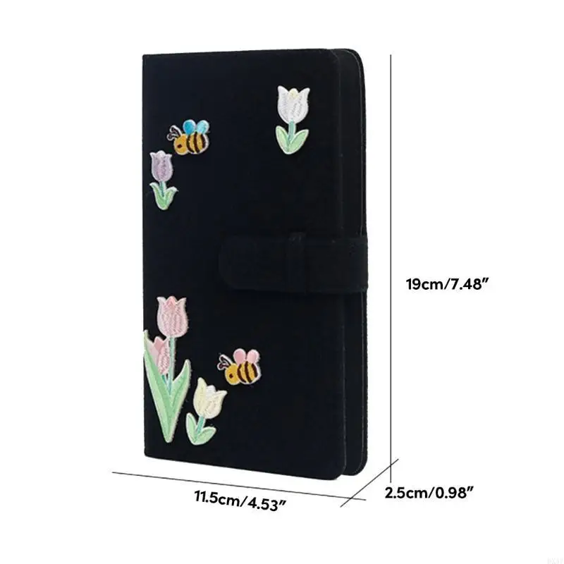 DXAF 3 Inch 96 Pocket Felt Photo Photo Picture Cases for Mini12 11 8 9 7 Photocard