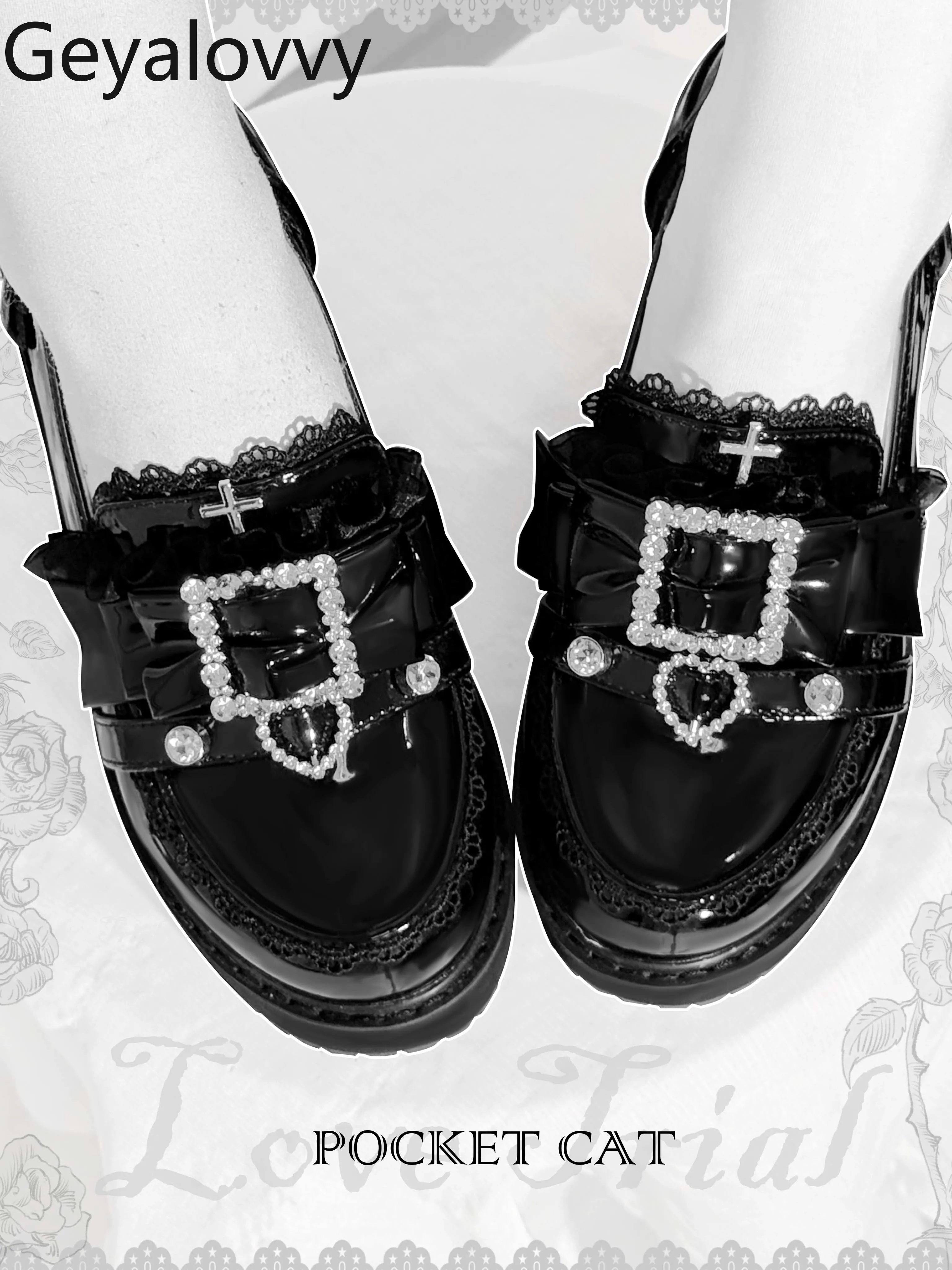 

Japanese Style Original Lolita Sweet Cute Versatile Thick-Soled High Heels Pumps 2025 New Fashion Spring Autumn Women's Shoes