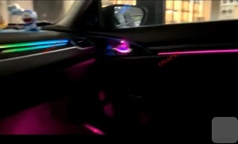 

Светодиодная атмосферная лампа с ручкой приборной панели для Honda Civic, 10 Civic 2016 2017 2018 2019 2020 2021