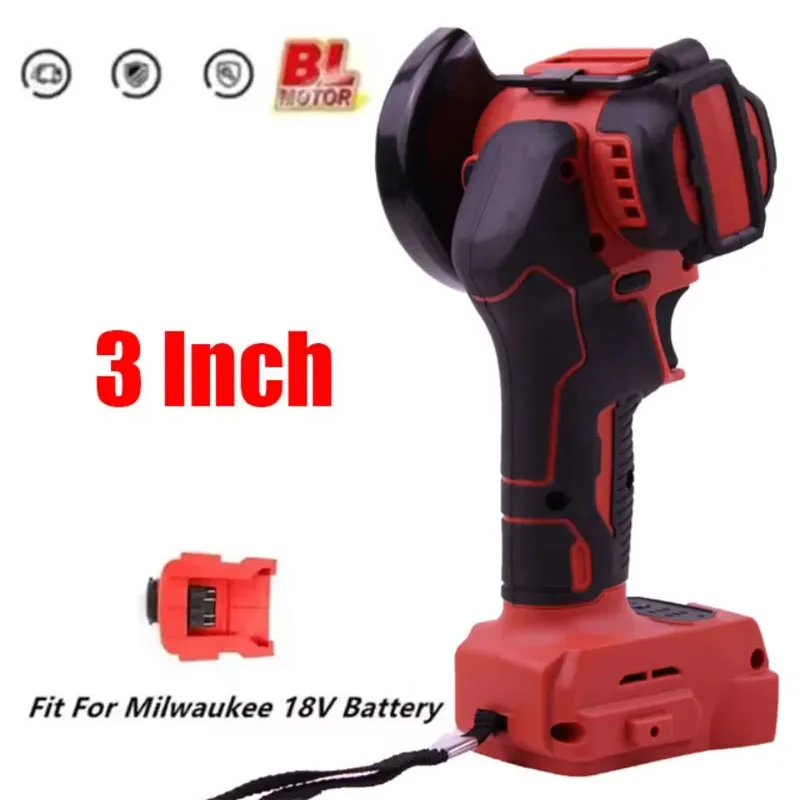 For Milwaukee 18v Battery Cordless Angle Grinder 3 Inch Polishing Machine Mini Diamond Cutting Grinding Cut OFF Tools