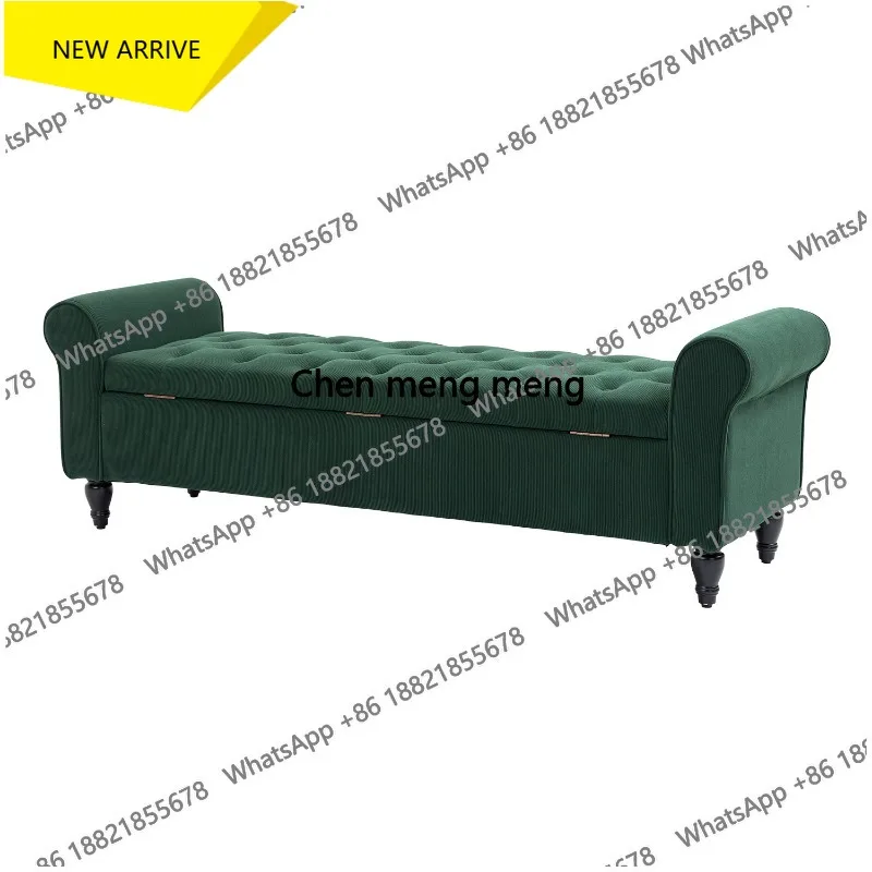 63’’ Storage Ottoman, Upholstered Tufted End Of Bed Storage…