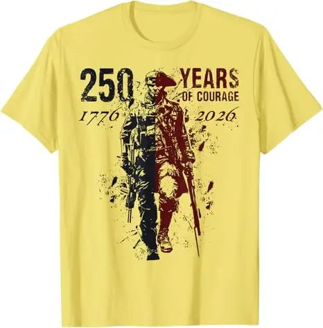 250. Jahrestag 250 Jahre Amerikanisches USA Patriotisches 4. Juli T-Shirt Y2k Herrenmode Kleidung Grafik-T-Shirt Neuartiges Geschenk – Detail 9