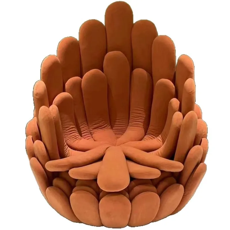 Petal chair designer flower chair Italian modern art backrest