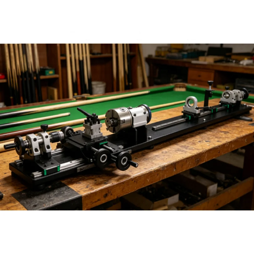 Professional 110V 220V Quick Shipment Billiard Cue Lathe Machine for Snooker Pool Stick Repair Workshop Tools