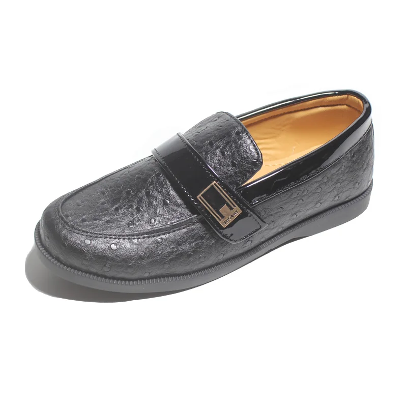 Boys Kids Soft Comfy Boat Deck Moccasins Loafers Casual Hook&Loop Dress Shoes