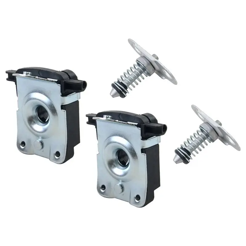 A67K-4 PCS Lower & Upper Left & Right Catch Latch Hood Lock For BMW E46 E39 E52 E53 51238229807 51238203859