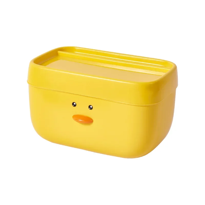 Duck Toilet Paper Holder Waterproof Storage Box Wall Mounted Cute Paper Towel Holder Tissue Box Kitchen Bathroom Accessories