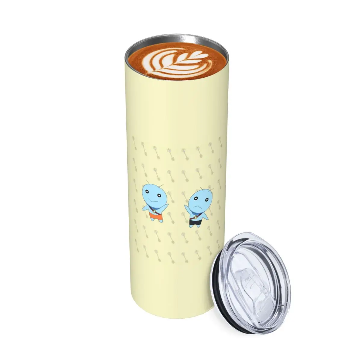 كوب Gemini V Fairy Tail من الفولاذ المقاوم للصدأ معزول بالفراغ مع شفاطات زجاجة باردة حرارية مع غطاء 20 أونصة #1