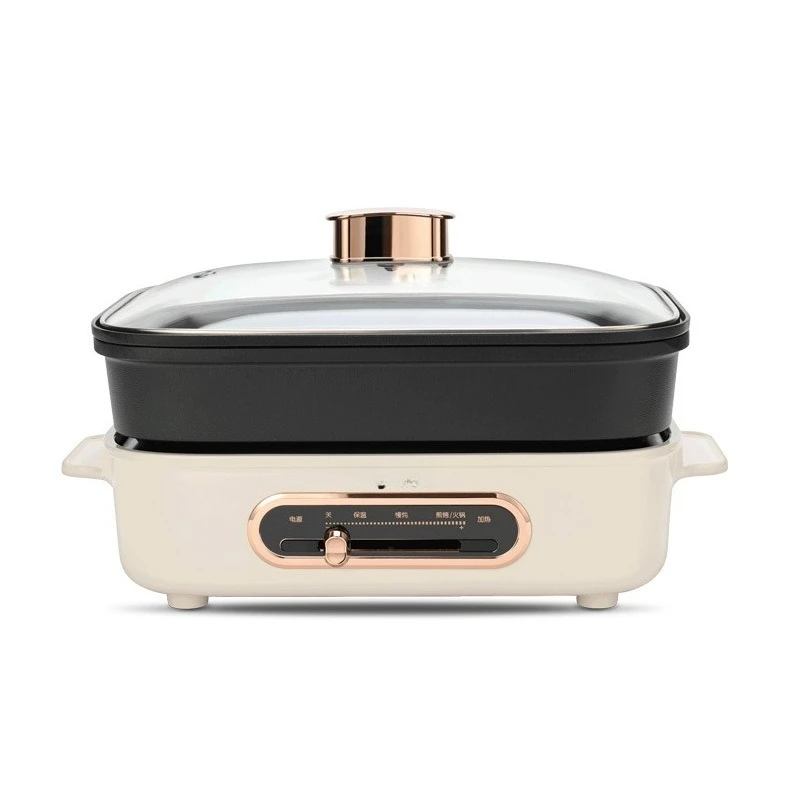 Multifunctional pan Electric barbecue pan Frying pan Multipurpose cooking Electric hot pot Household