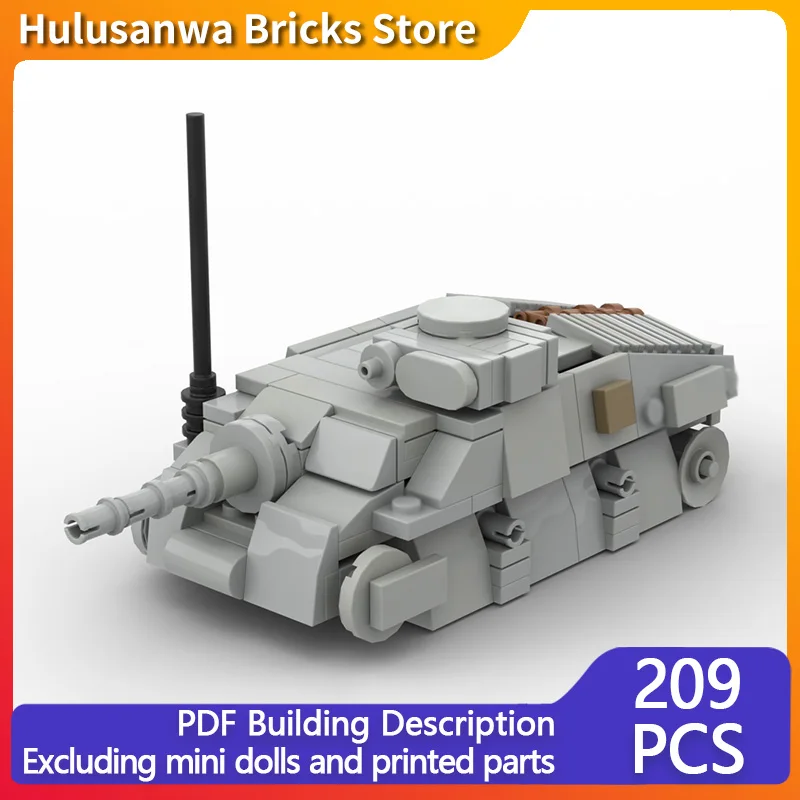 

S-40 WW2 Модель военного танка MOC Строительные кирпичи Военное оборудование Модульная технология Подарки Праздничная сборка Детские игрушки Костюм