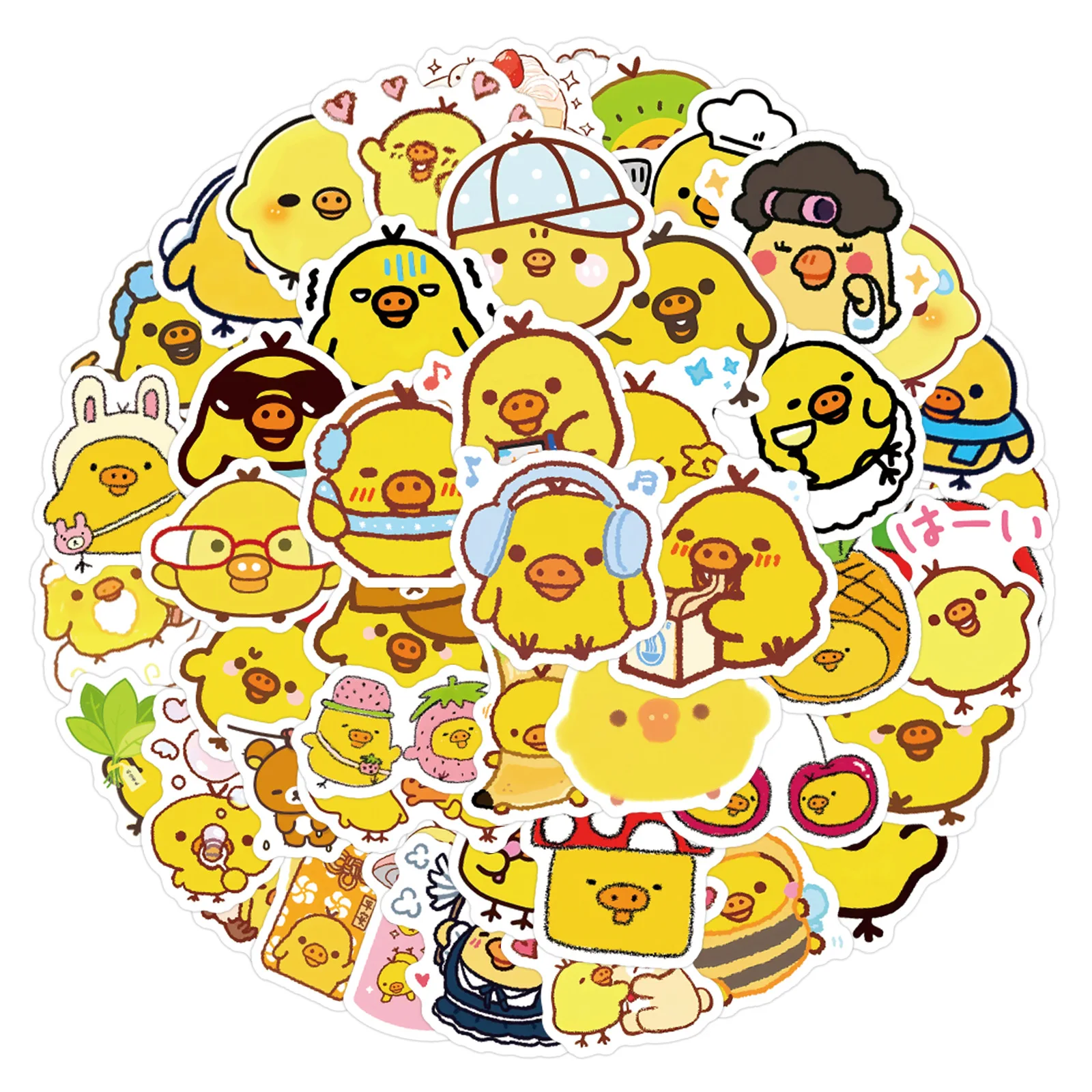 100 pegatinas adorables con - Yellow Laptop Accessories reseña y precio