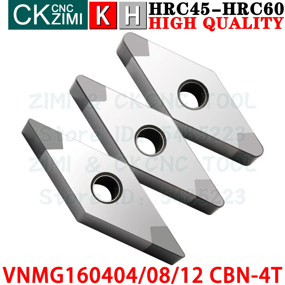 

VNMG160404 VNMG160408 VNMG160412 CBN-4T Boron Nitride Inserts Turning Inserts Tools VNMG 1604 CNC Metal Lathe Tool For Cast Iron