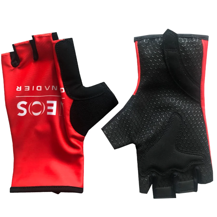 New Red INEOS Team Sports Cycling Gloves Half Finger Men Women Road Bike Gloves Running Fitness Gym Riding Bicycle Gloves