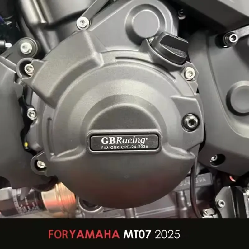 accessori moto GBRacing Secondary Cover + Clutch Cover – Engine Protection Set Tailored 2025 For Yamaha MT-07/Ténéré 700 Series