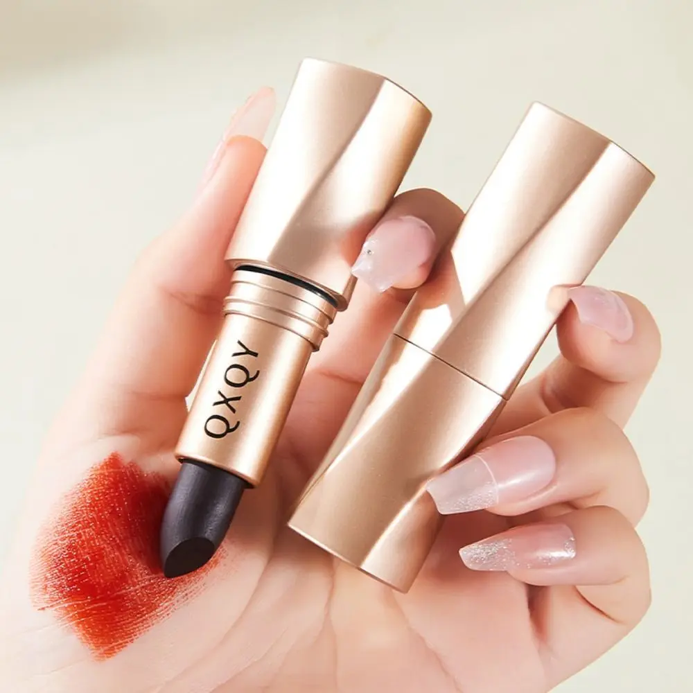 أحمر شفاه مرطب غير لامع مقاوم للماء بلسم شفاه متعدد الألوان ملمع شفاه صلب للنساء #2