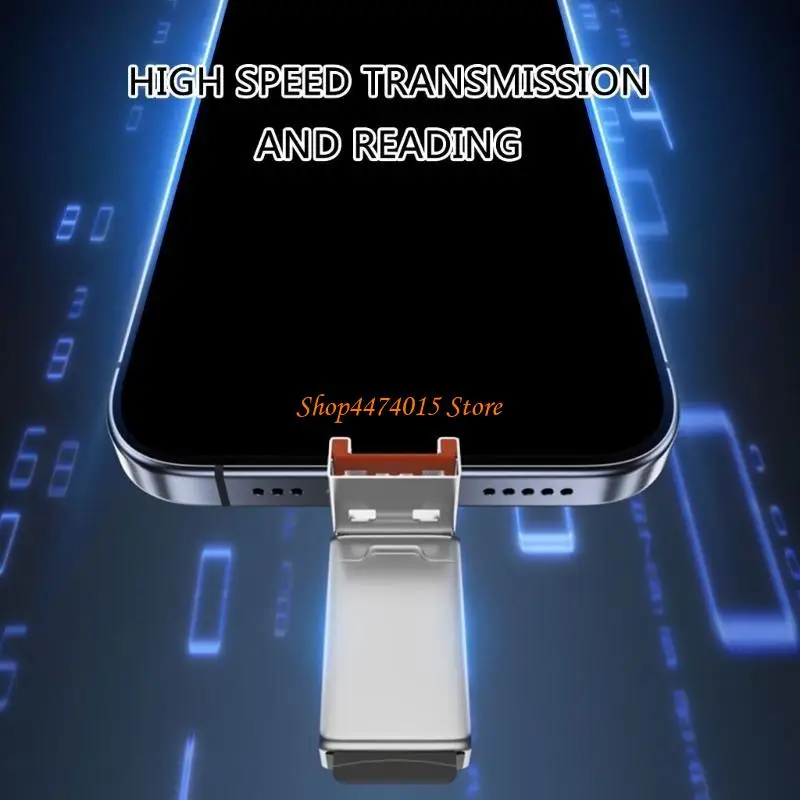 

K1AA Multiple Device Type C USB MicroSDs Card Reader with OTG Function for Laptops