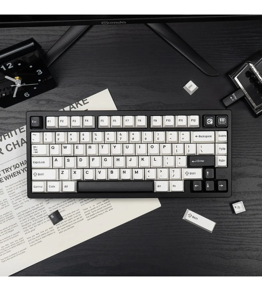 Keycap PBT two-color full set of original high-quality American lion black/white mechanical keyboard