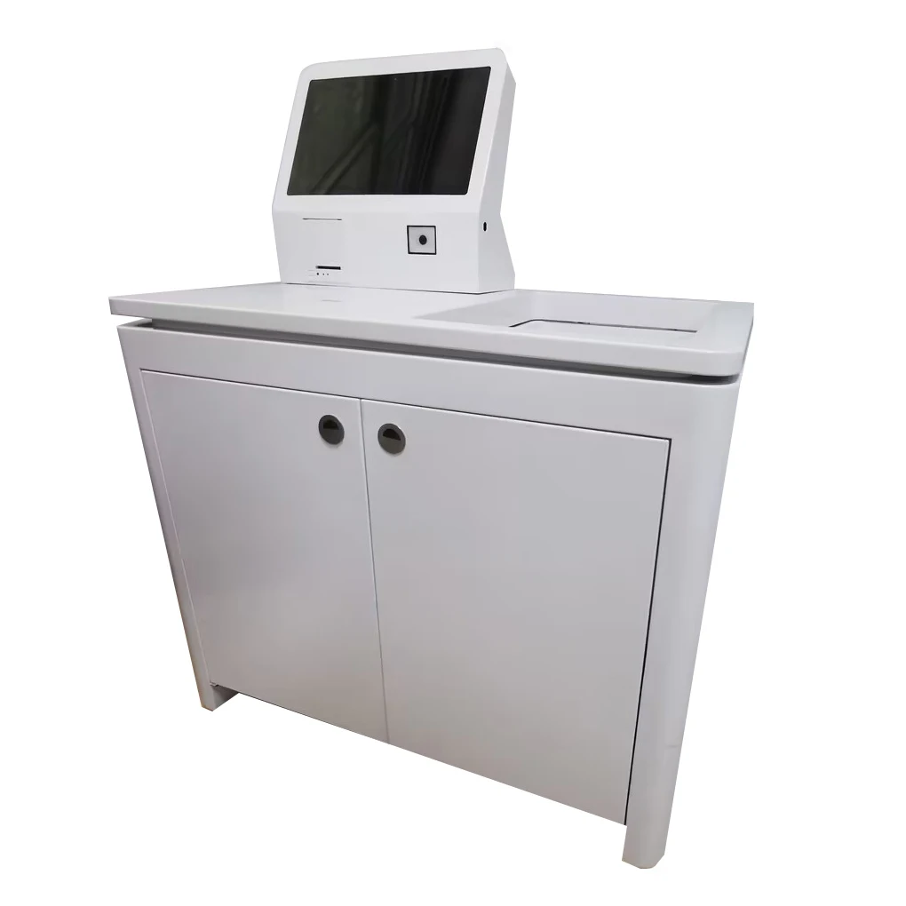 Supermarket Ordering Service UHF Rfid Scanner Smart Payment Pos Machine Self Service Check Out Kiosk