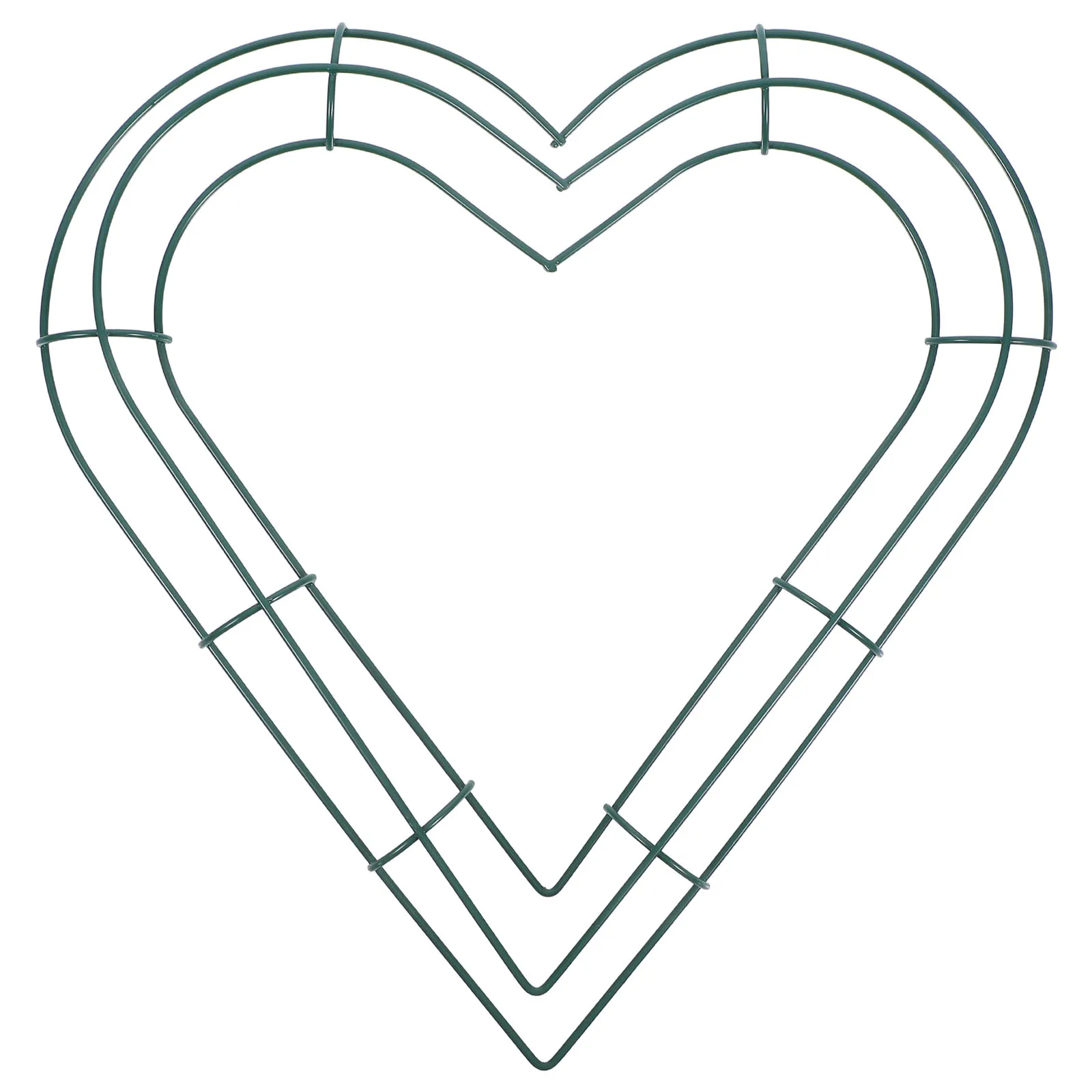 

1Pcs Heart Shape Wreath Iron Loop Solid Xmas Ring Stable Structure Hanging Loop DIY Flower Garland Decorative Accessory