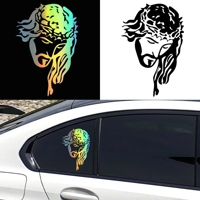 

Car Stickers Jesus Christ God Graphic Exterior Decoration Cover Scratch Car, Motorcycle Waterproof Sticker, PVC Accessories
