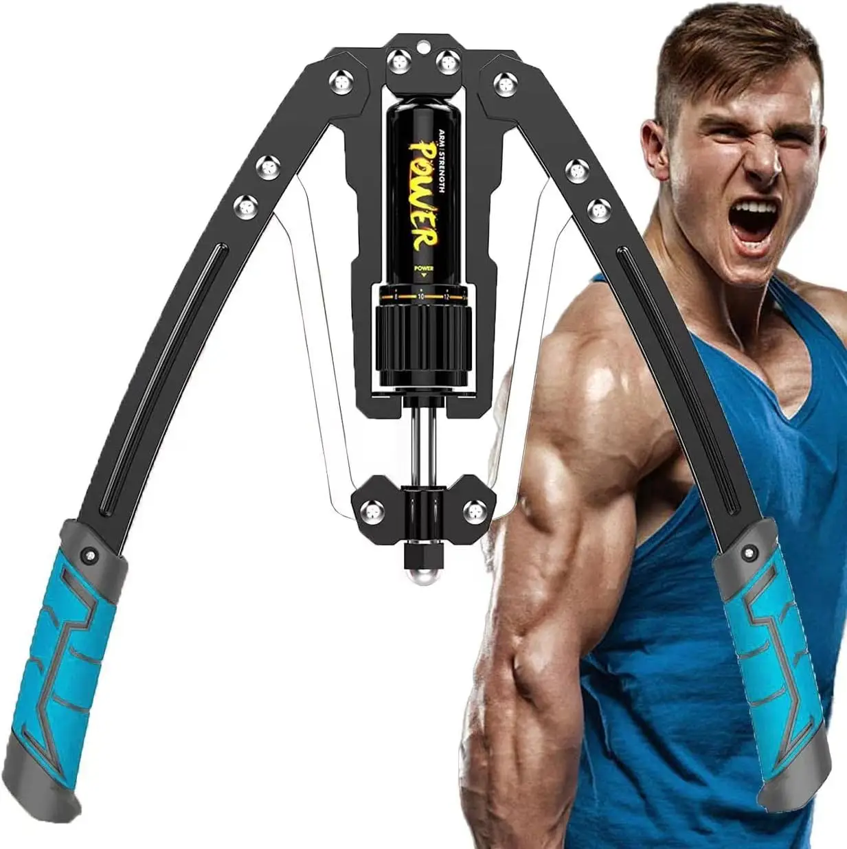 LEJIEYIN Twister Arm Exerciser - Adjustable 22-440lbs Hydraulic Power/Home Chest Expander/Shoulder Muscle Training Fitness Equip