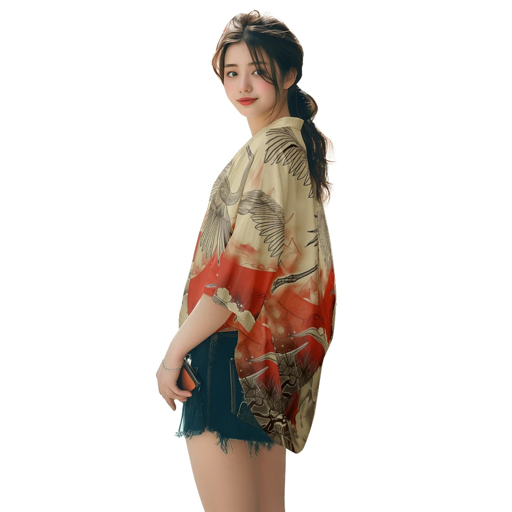 Classic Chinese Style Design Sense of National Tide Roc Spread Wings Taoist Robe Men's Fashion Casual Kimono Men's Tops