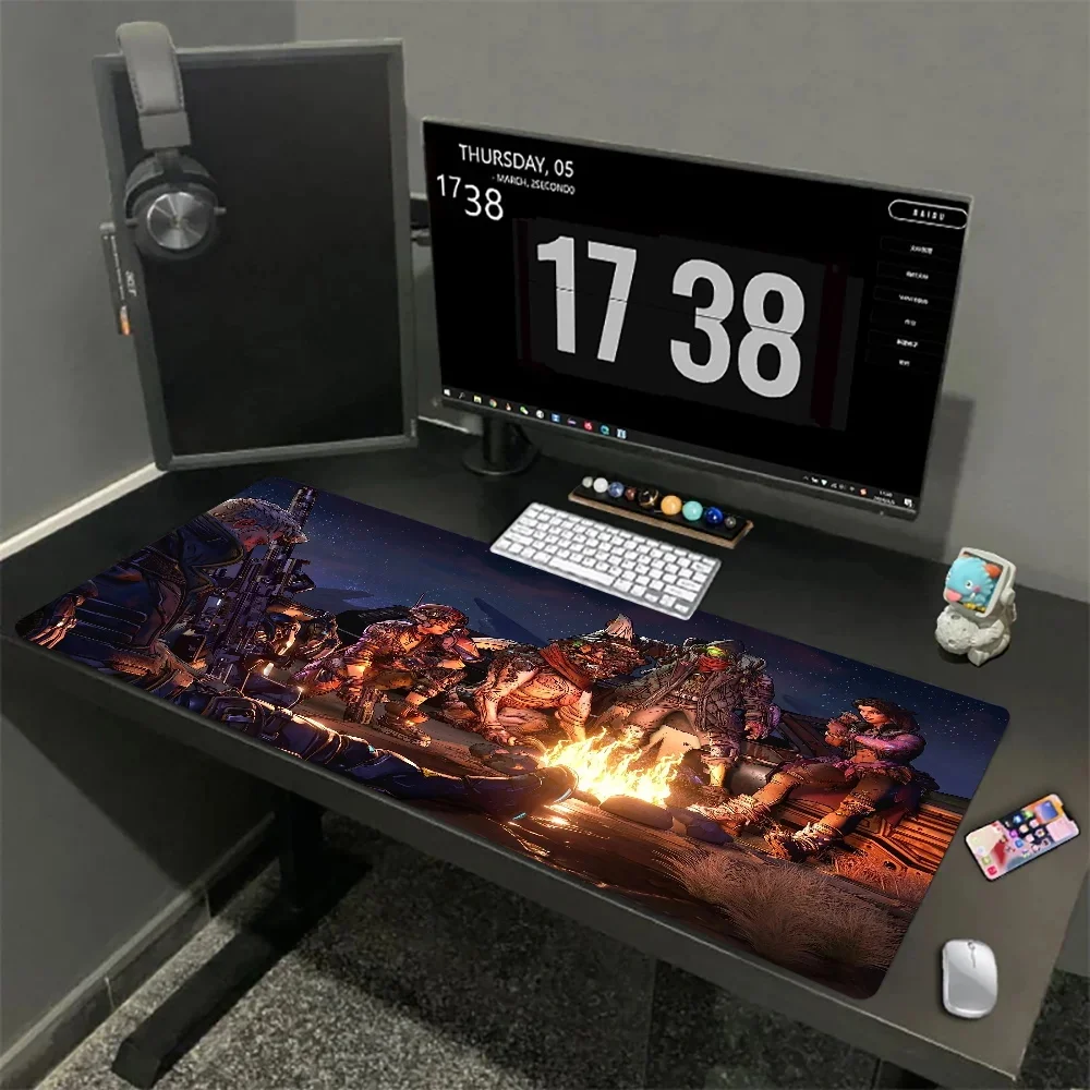 Mause Gamer Carpet Extended Mouse Pad Cartoon Desk Mat Game B-Borderlands Natural Rubber Mousepad Size For Office Long Table Mat