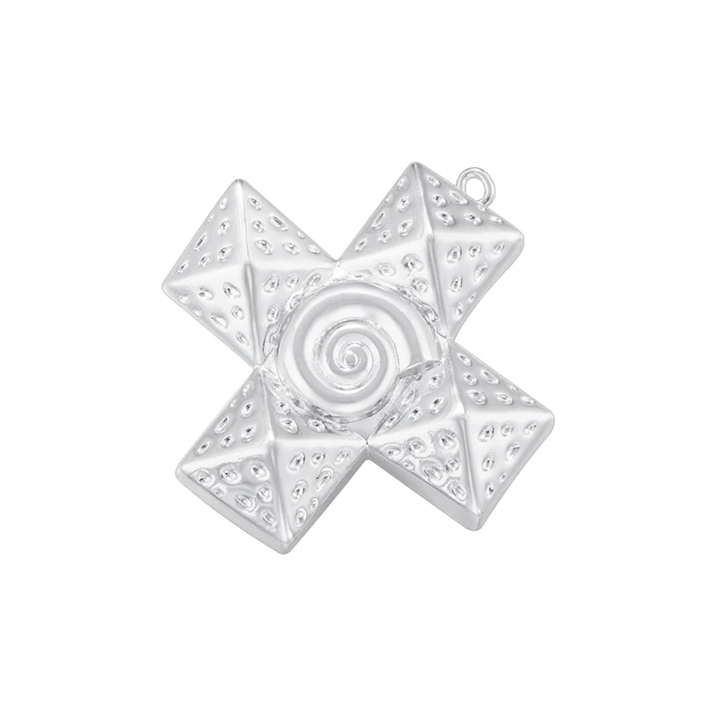 ZHUKOU Brass Material Cross Pendant Metal Pendant Pendant DIY Jewellery Making Accessories Handmade Necklace Gift:VD1624 VD1625