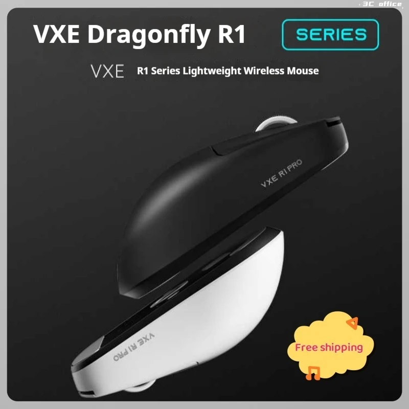 

Мышь Atk Vxe Dragonfly R1, 3 режима R1/Se/Pro/Max, геймерская беспроводная мышь Paw3395, легкая эргономичная мышь, аксессуар для ПК, геймера