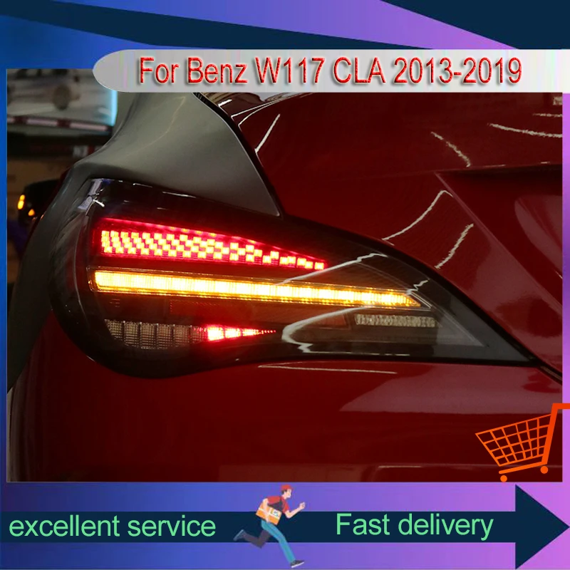 

Auto Taillights For Mercedes Benz W117 CLA 180 200 220 250 260 2013-2019 DRL Rear Lamp LED Bulbs Modified Brake Car Accessories