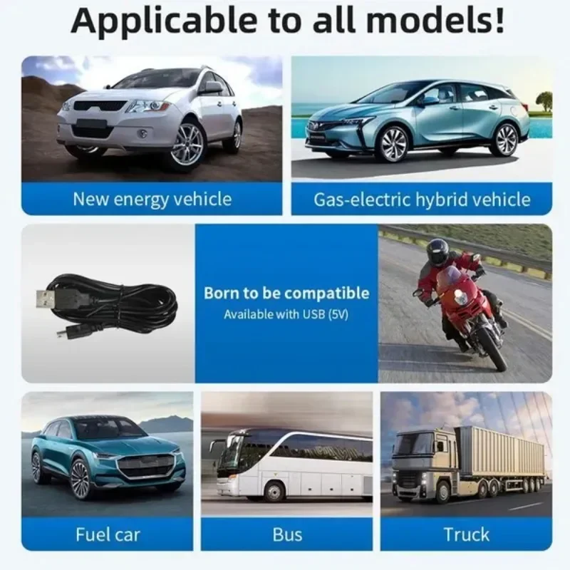 Tampilan HUD Digital Mobil, Speedometer 2.8 "KM/H ,MP/H dengan Chipset GPS untuk Kendaraan Truk Sepeda Motor Mobil