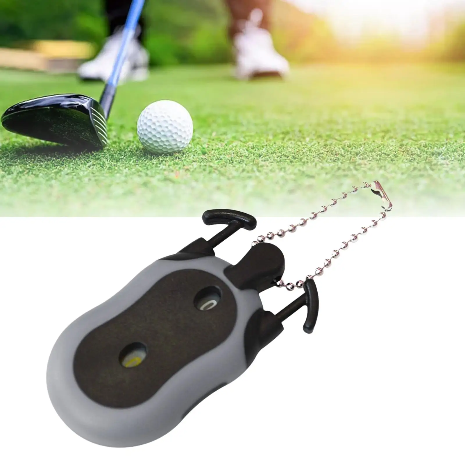 Digital Golf Score Counter Stroke Tracker for Glove Mini Counting Tool Lightweight Keychain Accessory for Golf Practice Training