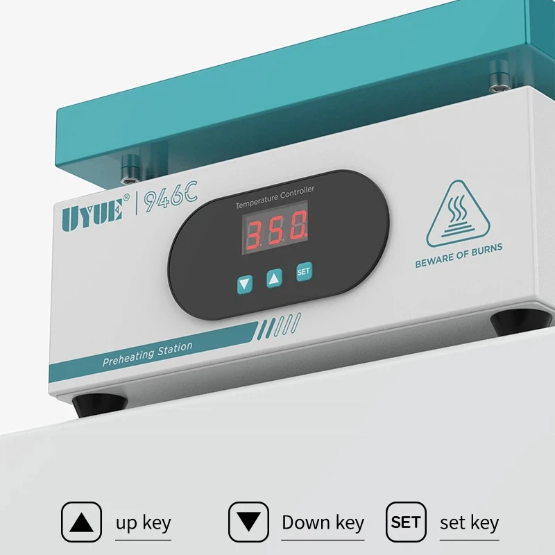 

Digital Preheating Station Kit UYUE 946C for Removing iPhone LCD Backing Glue and BGA Components