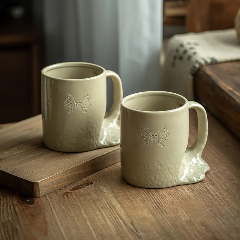 

Nostalgic Non Mainstream One Piece Alien Ceramic Personalized Coffee Water Breakfast Home Cup