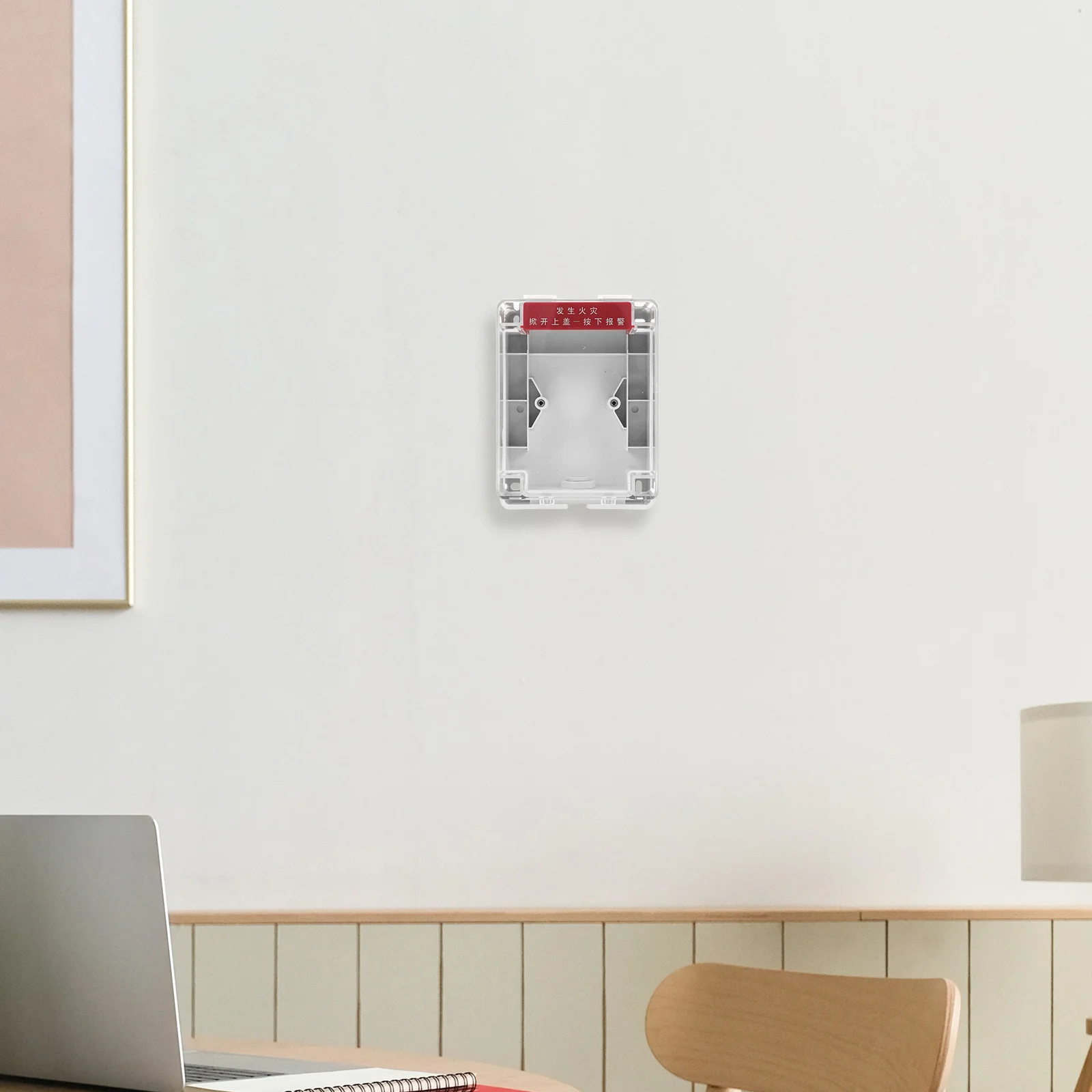 

Transparent Fire Manual Alarm Switch Protector Cover Full Coverage Emergency Stop Button Protective Guard Push Button Lock Call