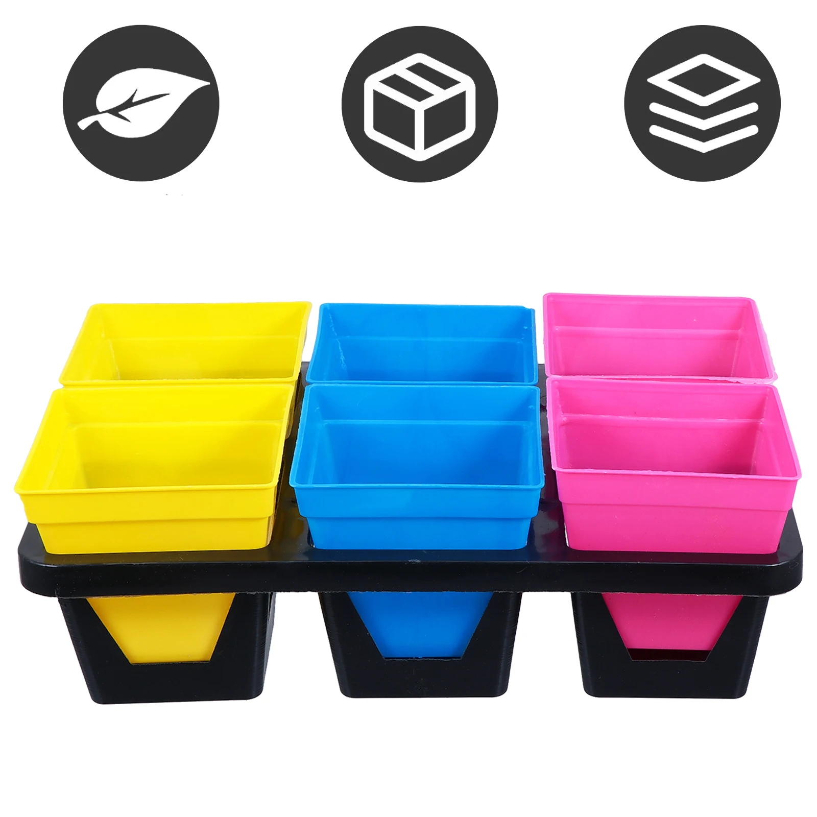 

6 Grids 6 Grids Nursery Tray Tray Sturdy Durable Plant Germination Nursery Gardening Supplies Environmentally Friendly