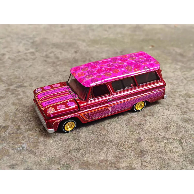 Aw JL 1:64 Fink Mouse Challenger Hellcat Shelby سبيكة يموت الصب نموذج جمع الحلي لا صندوق