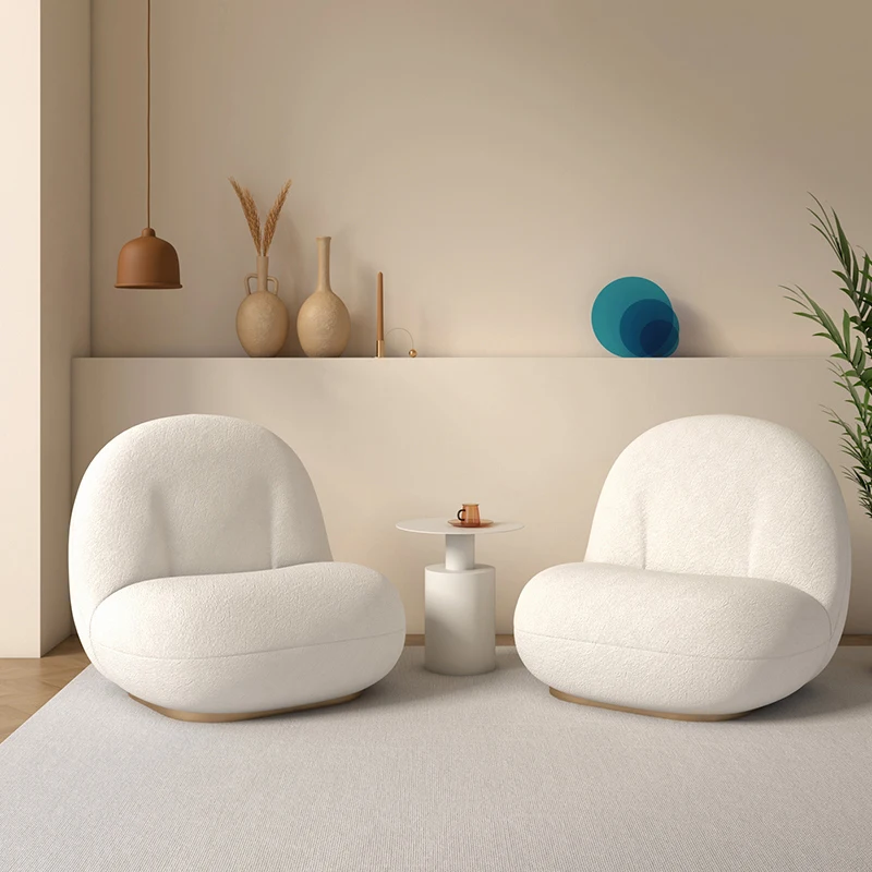 Nordic Chair Custom Lazy Sofa Egg Chair Tatami Simple Living Room Bedroom Balcony Ins Armchair  Chairs Living Room