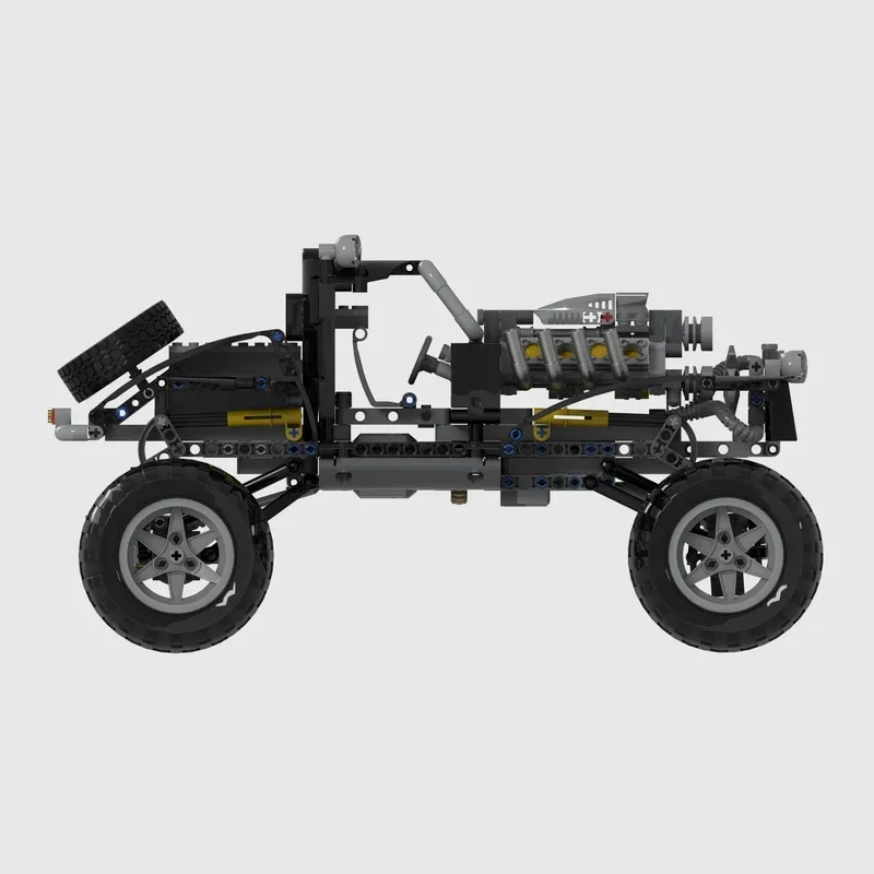 classic mad movie sci-fi film style car bricks movie blocks truck vehicle moc modified 4X4 off road war fans gift product