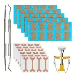 Ingrown toenail補正ツールセット、パッチステッカー、ペディキュアツール、つま先爪治療、フットケア