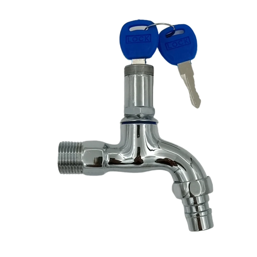 Lockable Faucet Outdoor Faucet Faucet Pools With Water Public Public Places Quick Opening Silver 1/2 \\\\\\\