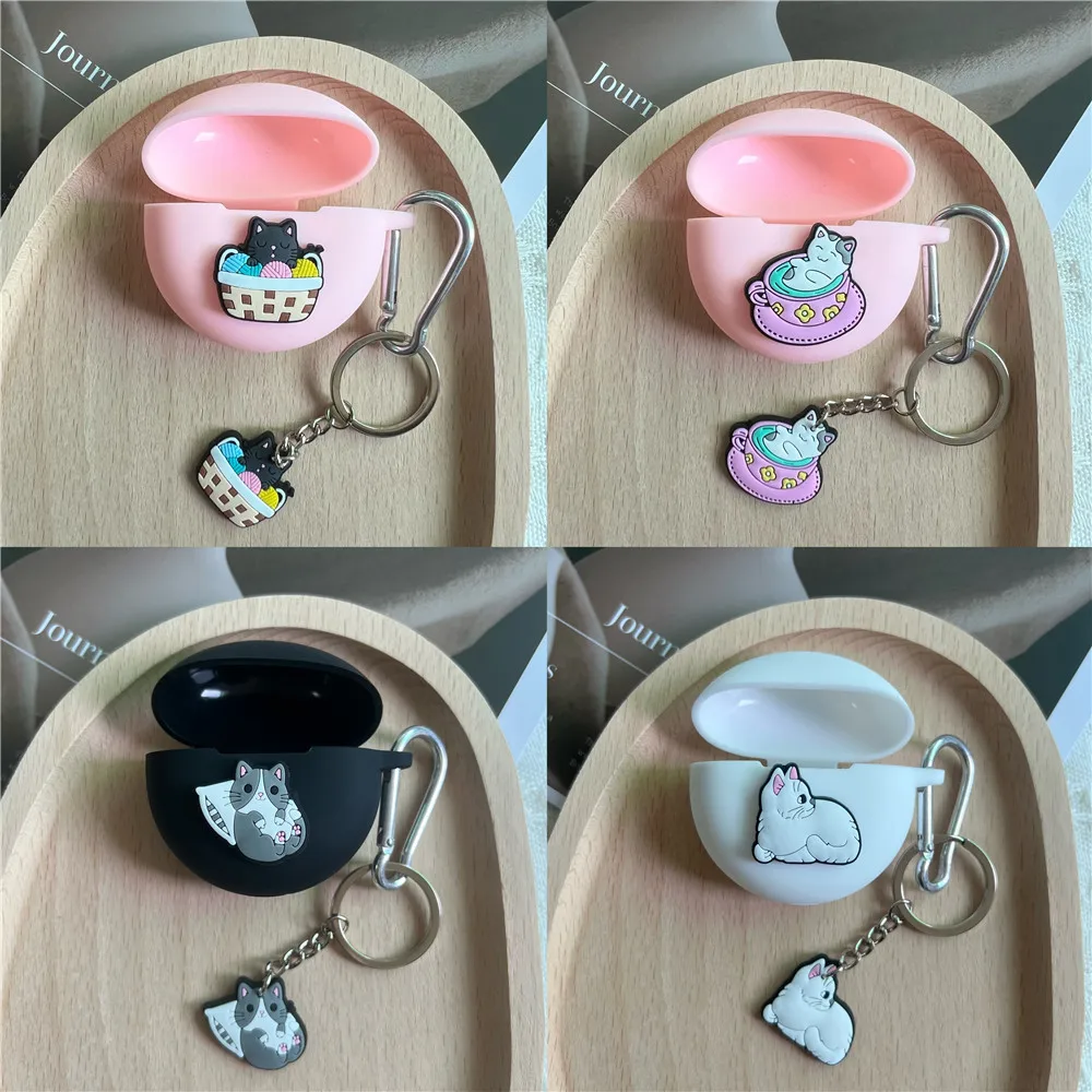 Funda de silicona con llavero para Huawei Freebuds Pro 3, cubierta bonita para auriculares, 2023