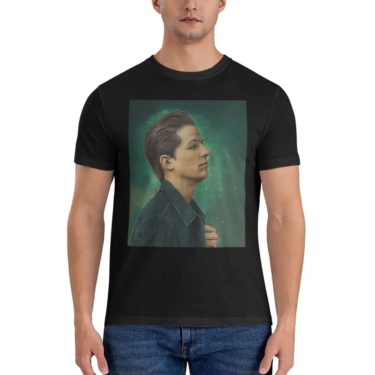 Cool T Shirts for Men Cotton Vintage T-Shirts Crewneck C-Charlie Puth Tee Shirt Short Sleeve Clothes Classic