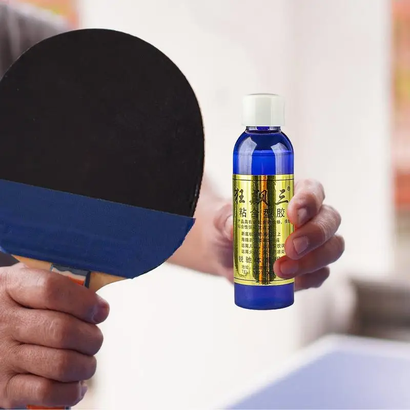 60ML Ping-Pong Racket Glue With Brush Professional Rubbers Table Tennis Racket Liquid PingPong Speed Glue Accessories