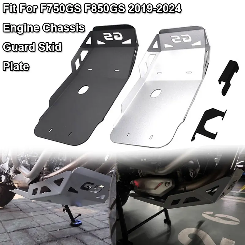 Fit For BMW F750GS F850GS F850GS ADV 2019-2024 Motorcycle Engine Chassis Guard Skid Plate Belly Pan Cover Bash Plate Protection