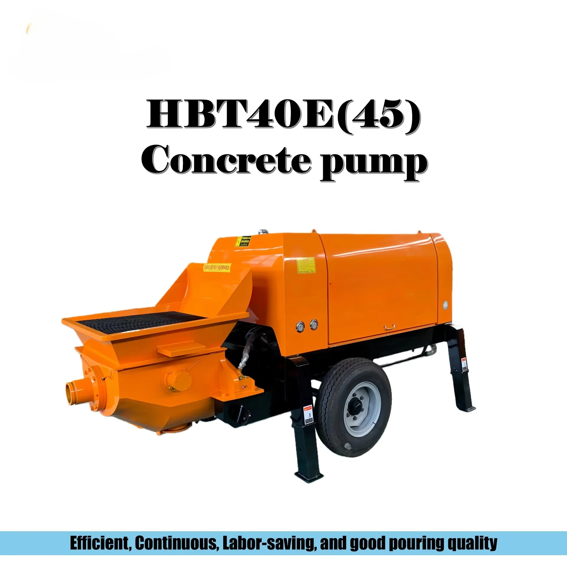 

Concrete Pump 200m Horizontal 100-110m Vertical 45kW Motor 25m/h Productivity 125mm Discharge for Large