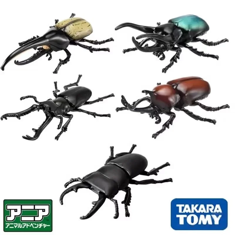 

TOMY Realistic Wildlife Model Toys for Boys and Girls Tiger Crocodile Lion Peacock Beetle Chimpanzee Collectible Figures